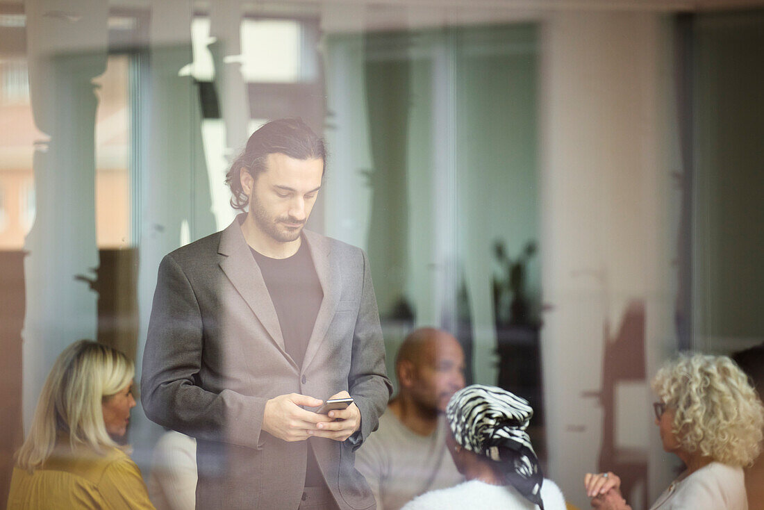 Business people having meeting in office