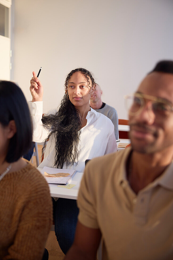 Young woman at workshop