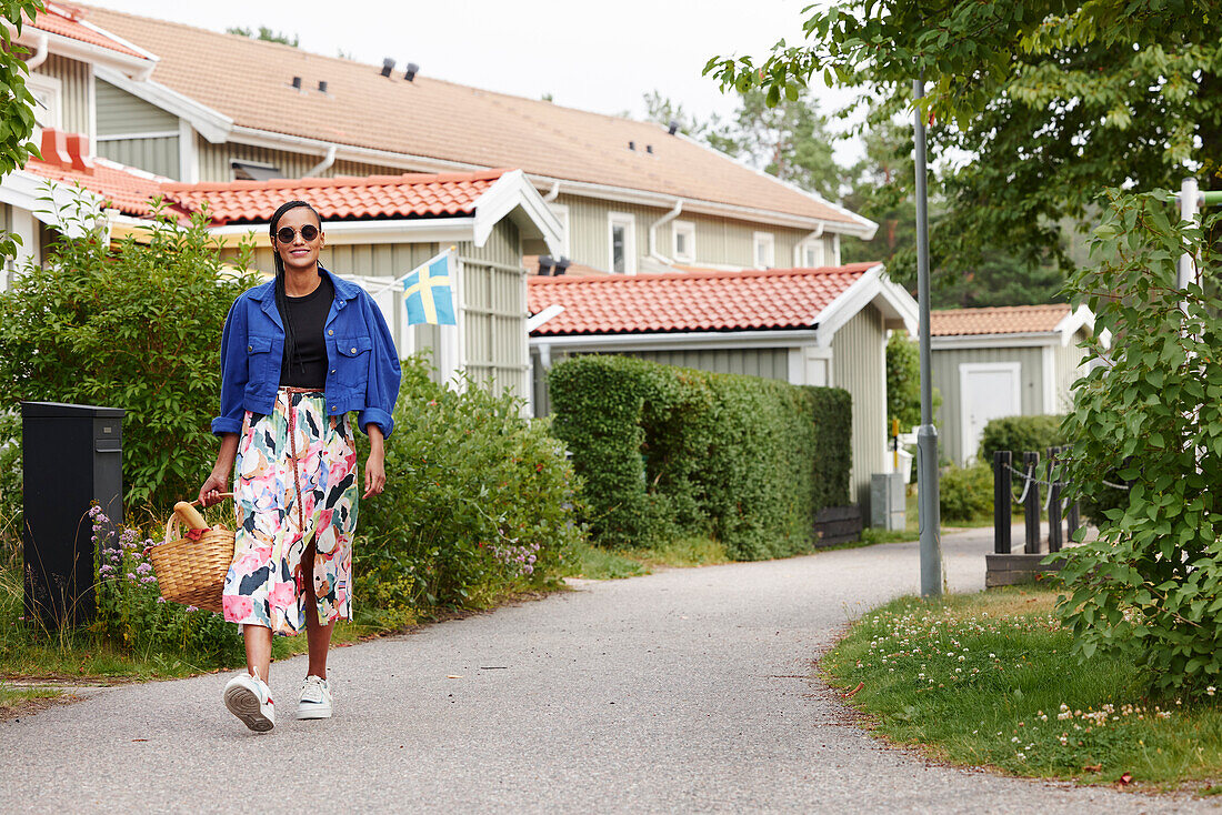 View of woman walking