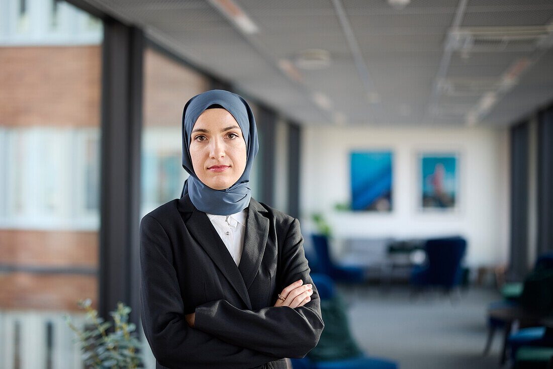 Portrait of  businesswoman in hijab