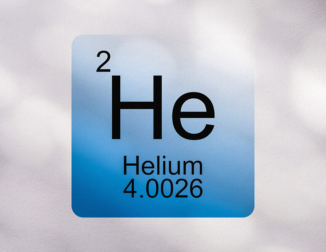 Helium symbol against white background