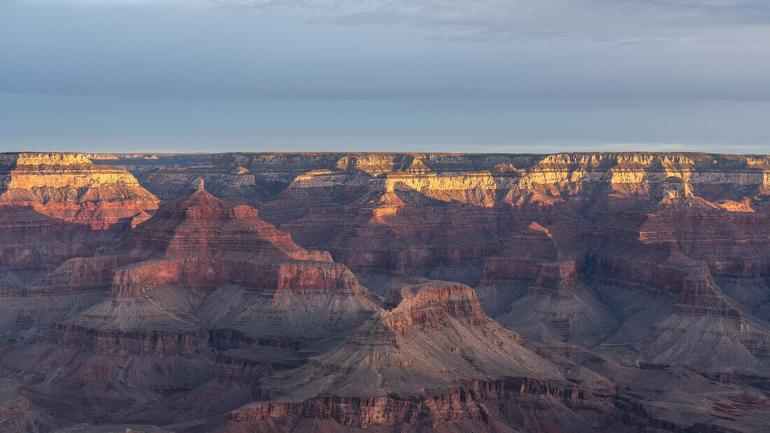 Vereinigte Staaten, Arizona, Grand Canyon National Park, South Rim, Abgetragene Landschaft