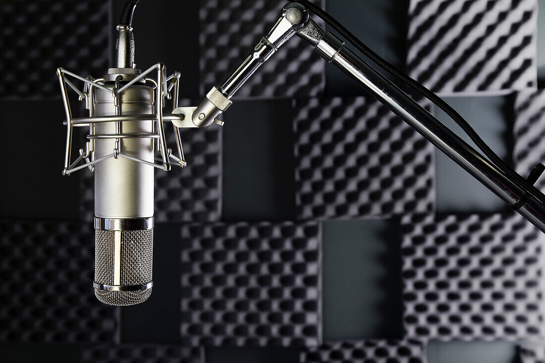 Mikrofon im Aufnahmestudio