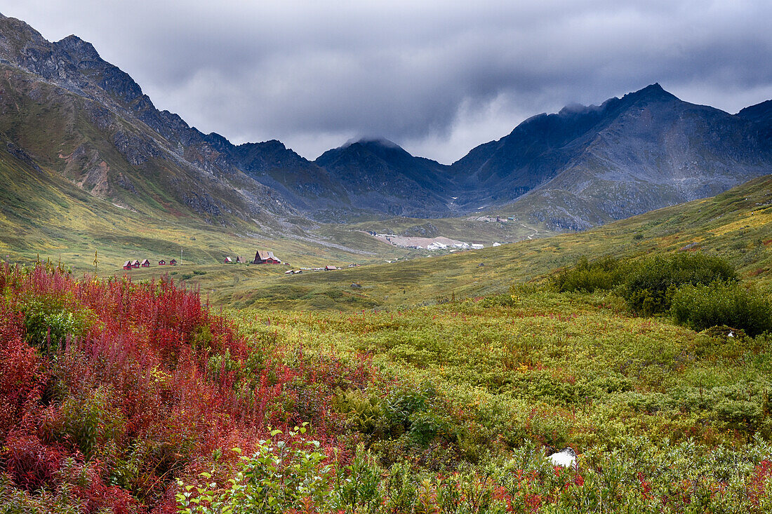 USA, Alaska, Hatchers Pass Hütte.