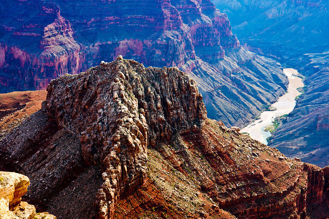 USA, Arizona, Navajo-Indianerreservat, Zusammenfluss von Colorado und Little Colorado River, Marble Canyon
