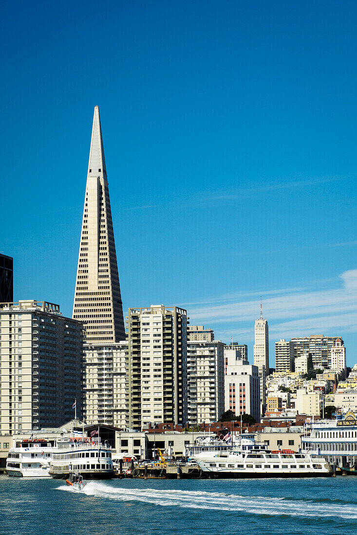 Usa, California, San Francisco. Skyline with Transamerica building prominent.