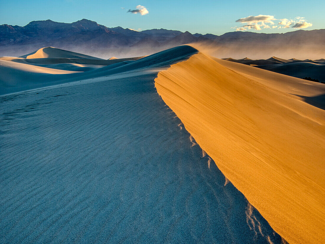 USA, Kalifornien. Death Valley National Park, Mesquite Flat Sanddünen.