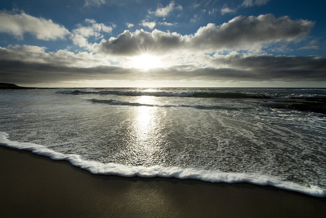 USA, Kalifornien, La Jolla. Sonnenuntergang über dem Strand