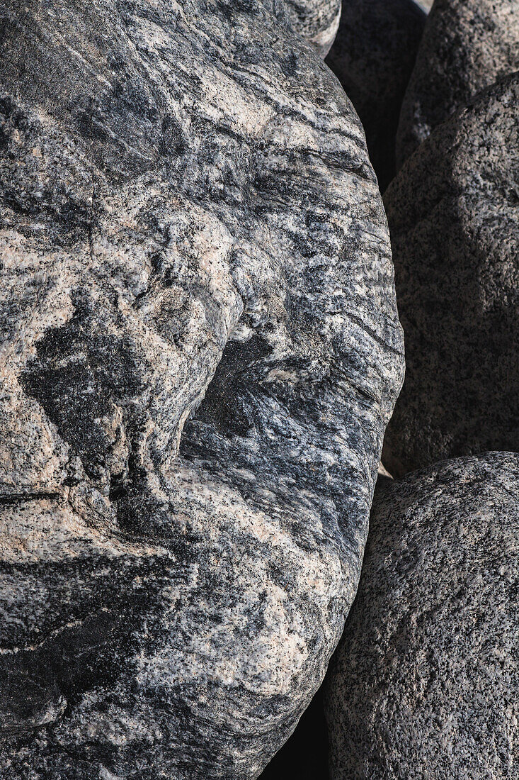 Hornblende granite rocks, California
