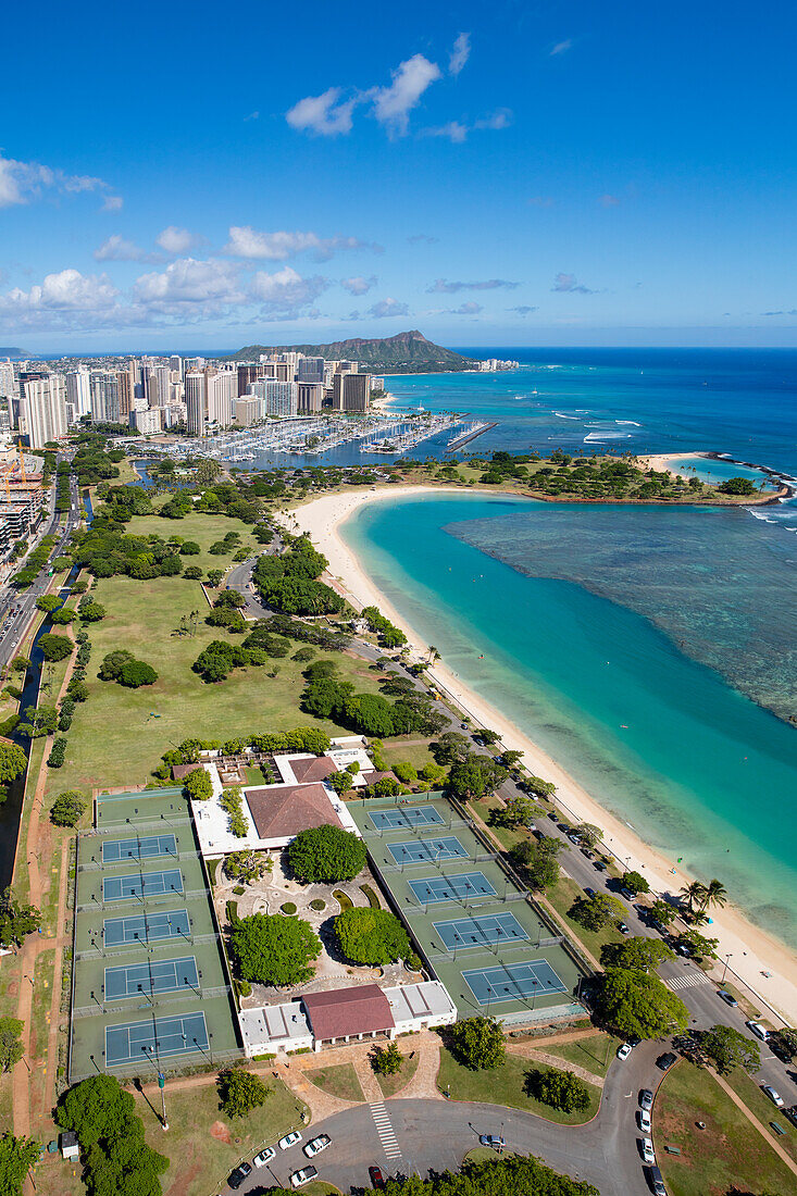 Ala Moana Strandpark, Honolulu, Oahu, Hawaii