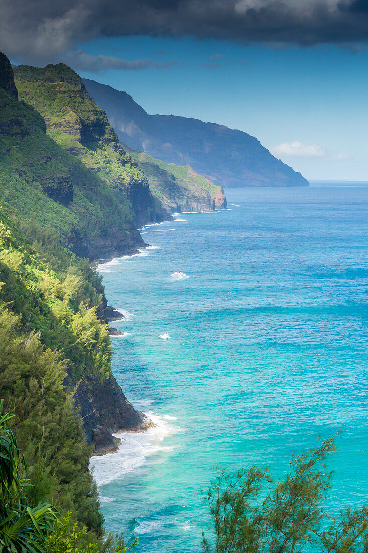 Hawaii, Kauai, Napali, Napali Coast State Park, Pacific Ocean, coast