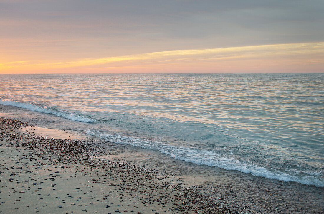 Lake Superior seen from beach at Whitefish Point, Upper Peninsula, Michigan