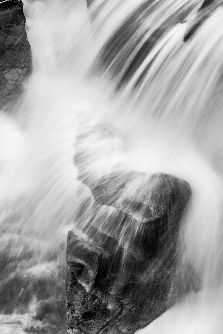 Sacred Dancing Cascade in McDonald Creek in Glacier National Park, Montana, USA