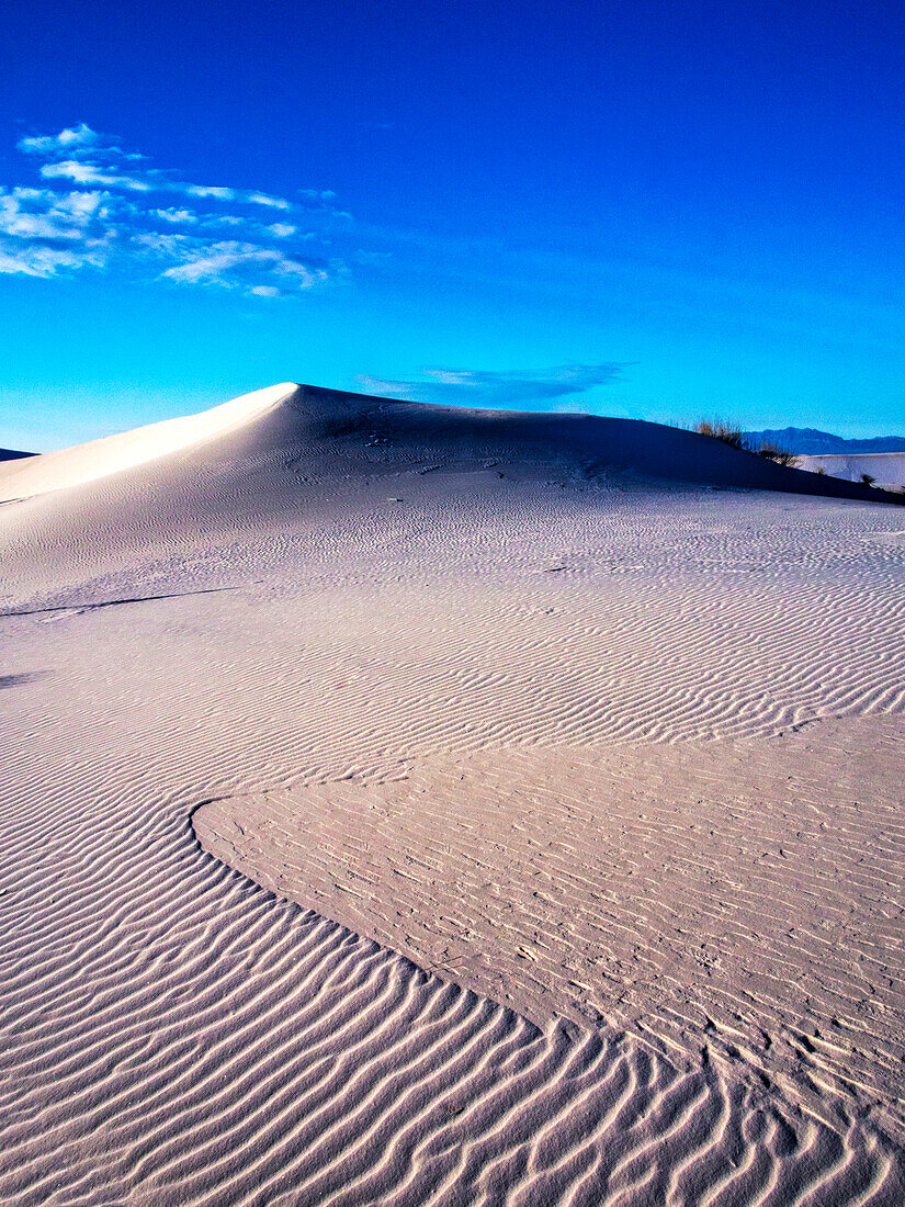 USA, New Mexiko, White Sands National Monument, Sanddünenmuster