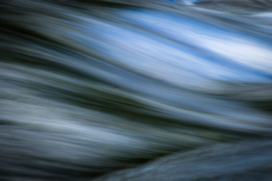 USA, New York, Adirondack State Park. Flowing water