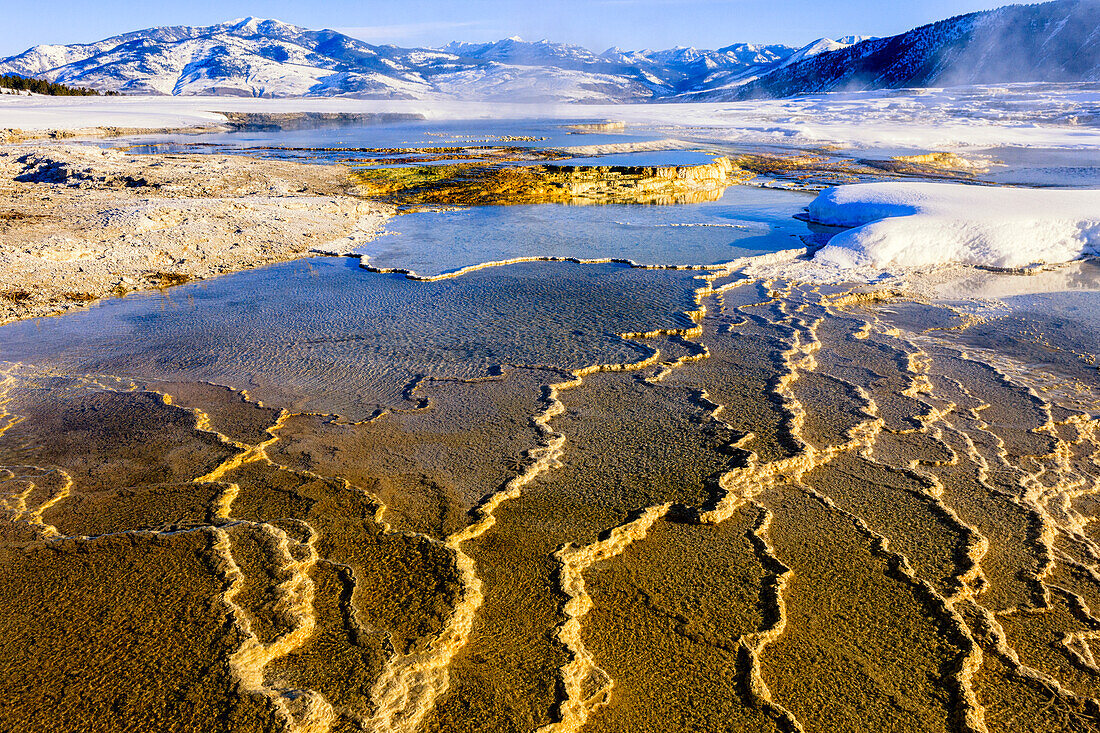 Chemical Sediments. Yellowstone National Park, Wyoming.