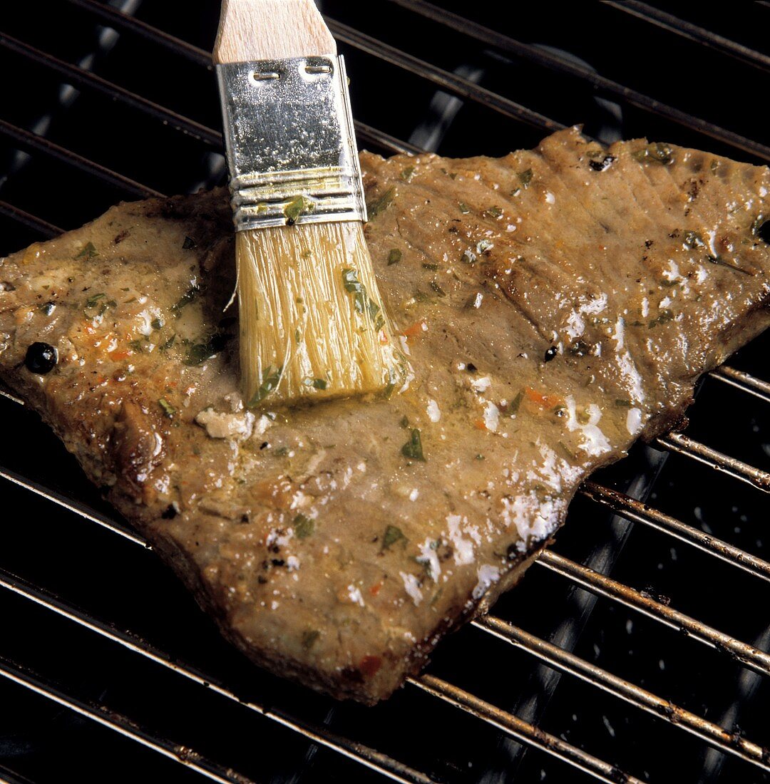 Grilled Tuna Steak on the Grill