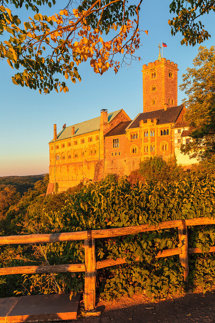 Wartburg Castle near Eisenach, Thuringian Forest, Thuringia, Germany, Europe