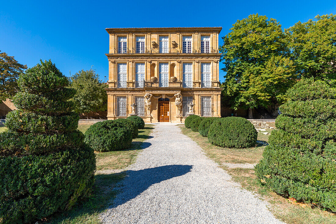 Die Außenseite des Pavillon de Vendome, Aix-en-Provence, Bouches-du-Rhone, Provence-Alpes-Cote d'Azur, Frankreich, Westeuropa