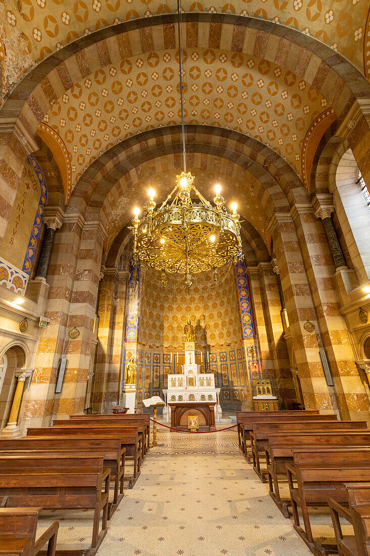 Interior of Marseille Cathedral, Marseille, Bouches du Rhone, Provence-Alpes-Cote d'Azur, France, Western Europe