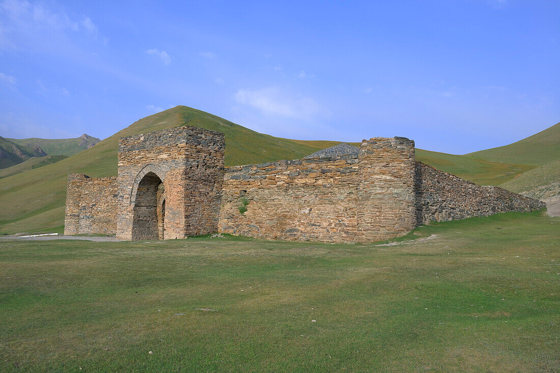 The 15th century caravanserai of Tash Rabat, Naryn Region, Kyrgyzstan, Central Asia, Asia