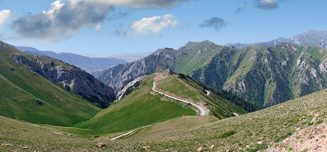 Moldo-Ashuu-Pass, Naryn-Region, Kirgisistan, Zentralasien, Asien
