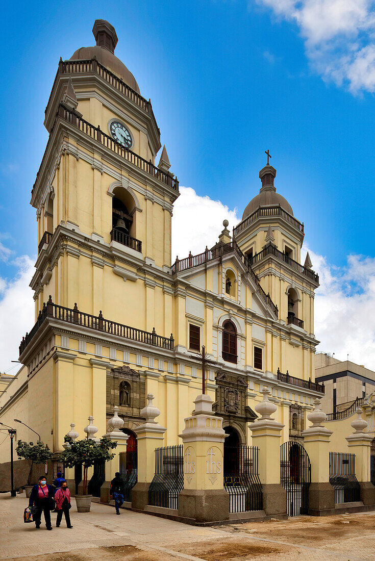 Basilica and Convent of Saint Peter (San Pedro), formerly San Pablo Church, Lima, Peru, South America