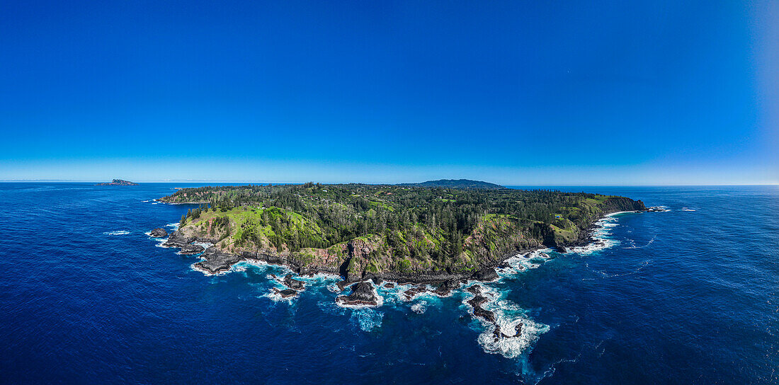 Panoramaluftaufnahme von Norfolk Island, Australien, Pazifik