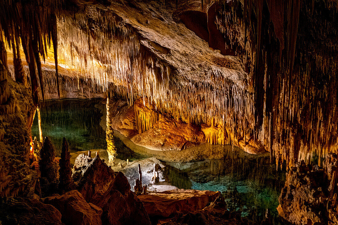 Drach caves, Porto Christo, Mallorca, Balearic Islands, Spain, Mediterranean, Europe