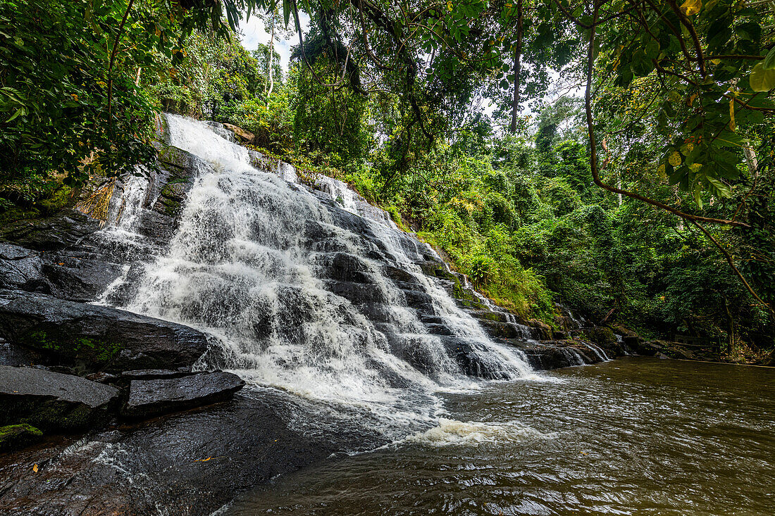 Die Wasserfälle von Man, Elfenbeinküste, Westafrika, Afrika