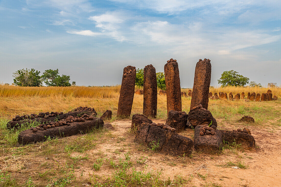 Senegambische Steinkreise, UNESCO-Welterbestätte, Wassu, Gambia, Westafrika, Afrika