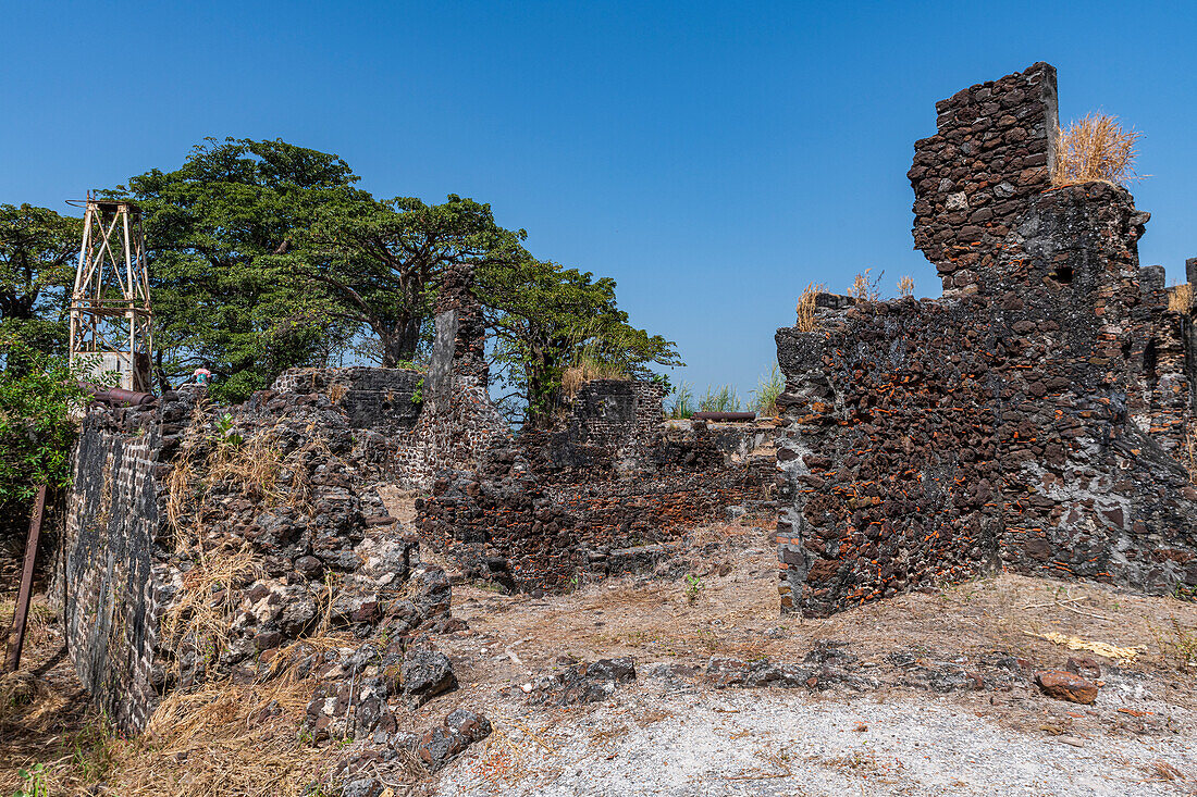 Ruins of Fort James, Kunta Kinteh Island (James Island), UNESCO World Heritage Site, Western slave trade, Gambia, Africa