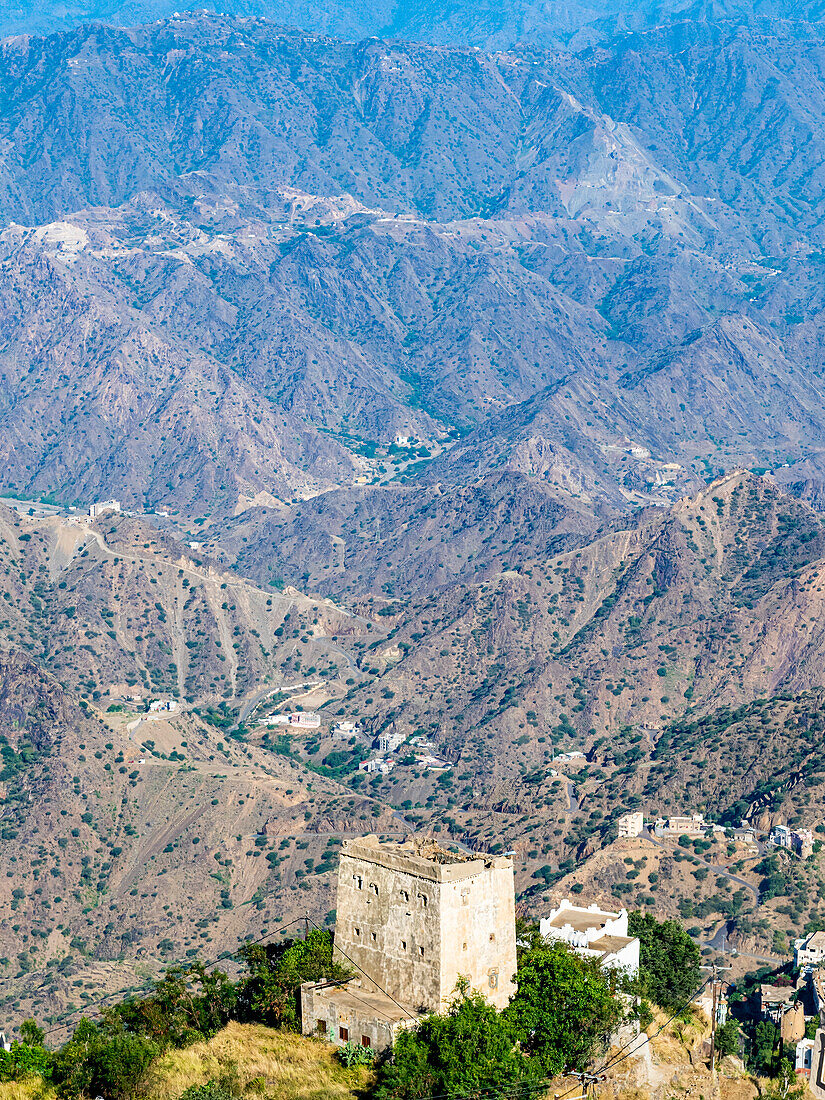 Fortified tower, Fayfa mountain, Jazan province, Saudi Arabia, Middle East