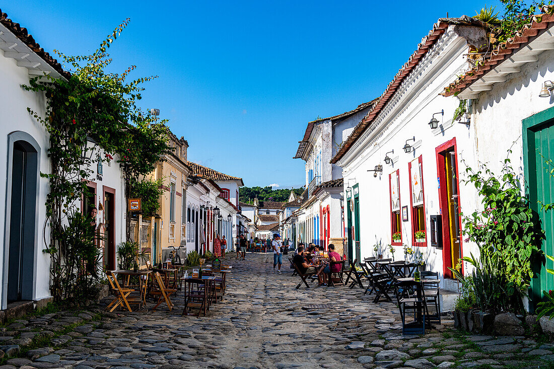 Koloniale Gebäude, Paraty, UNESCO-Welterbestätte, Brasilien, Südamerika