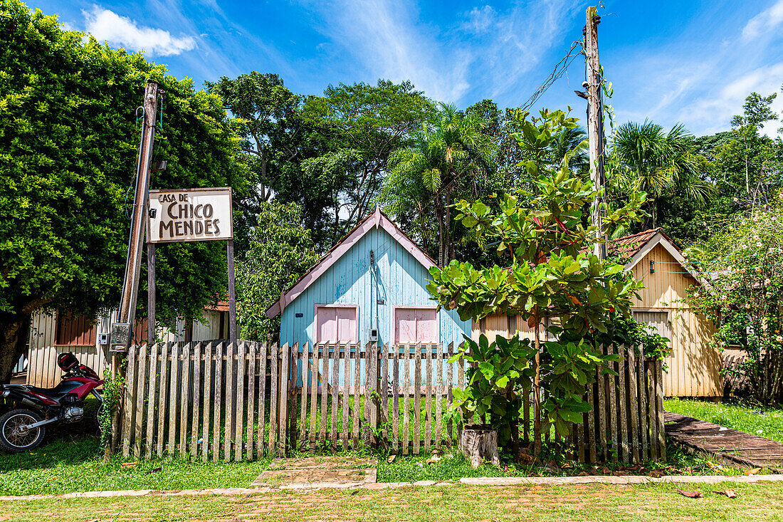 Geburtshaus von Chico Mendes, Xapuri, Bundesstaat Acre, Brasilien, Südamerika
