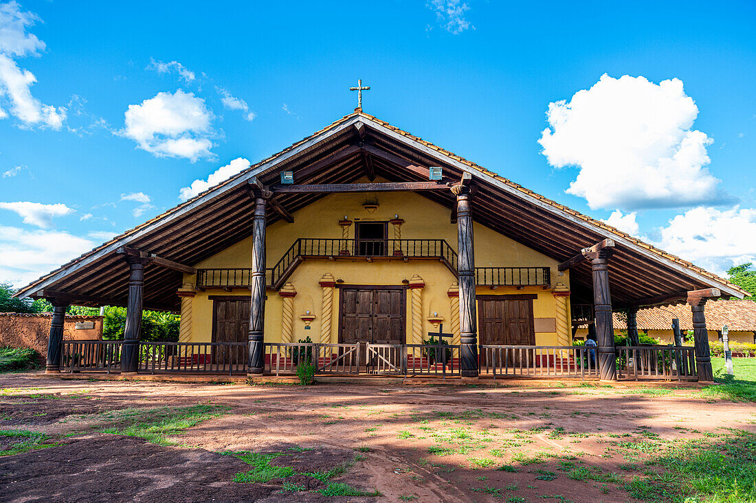 Santa Ana de Velasco Mission church, Jesuit Missions of Chiquitos, UNESCO World Heritage Site, Santa Cruz department, Bolivia, South America
