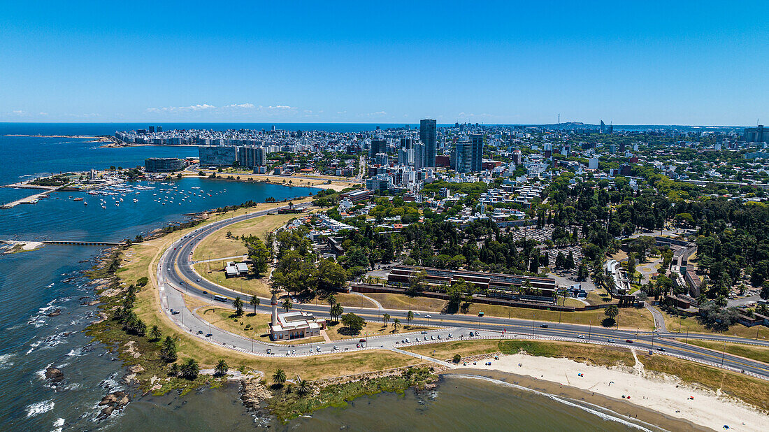 Aerial view, Montevideo, Uruguay, South America