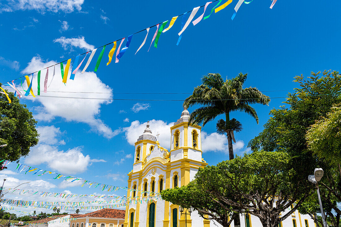 Matriz Sagrado Coracao de Jesus church, Laranjeiras, Sergipe, Brazil, South America