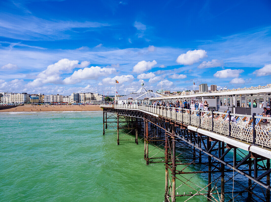 Brighton Palace Pier, Stadt Brighton und Hove, East Sussex, England, Vereinigtes Königreich, Europa