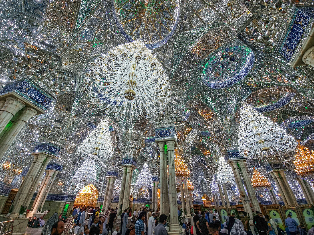 Das Innere des Heiligen Schreins von Imam Hossain, Karbala, Irak, Naher Osten