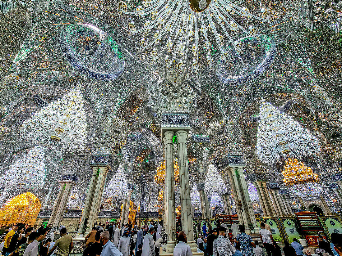 Interior of the Holy Shrine Of Imam Hossain, Karbala, Iraq, Middle East