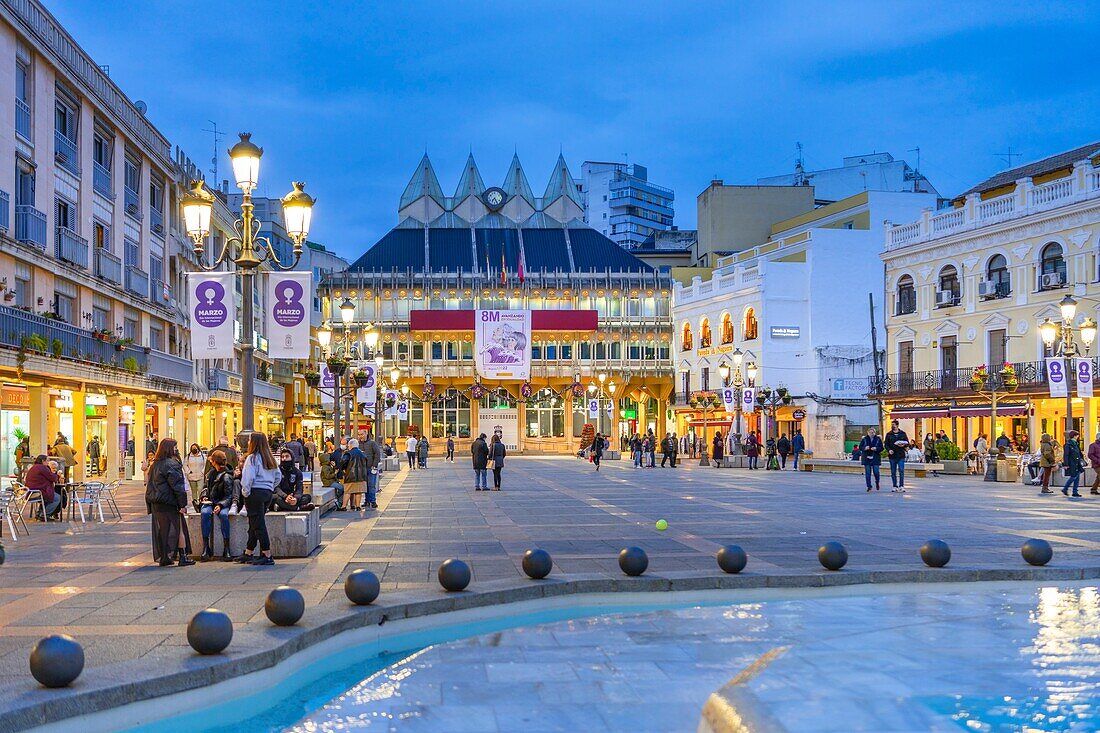 Die Plaza Mayor, Ciudad Real, Kastilien-La Mancha, Spanien, Europa