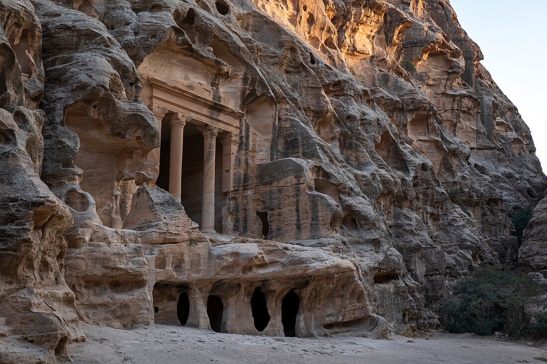 Al Beidha (Siq al-Barid) archaeological site in Little Petra, UNESCO World Heritage Site, Jordan, Middle East