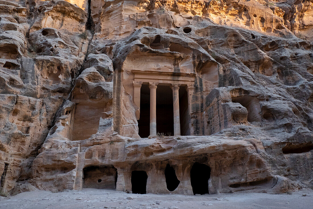 Al Beidha (Siq al-Barid) archaeological site in Little Petra, UNESCO World Heritage Site, Jordan, Middle East