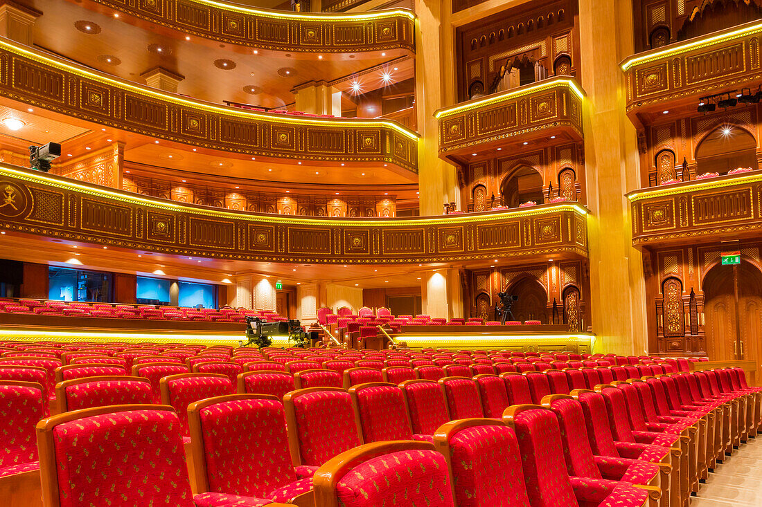 Interior of Royal Opera House, Muscat, Oman, Middle East