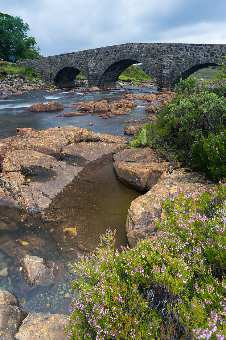 Sligachan Old Bridge, Isle of Skye, Innere Hebriden, Schottland, Vereinigtes Königreich, Europa