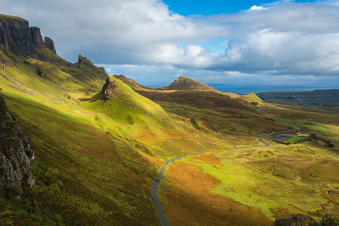 Quiraing, Isle of Skye, Innere Hebriden, Schottland, Vereinigtes Königreich, Europa