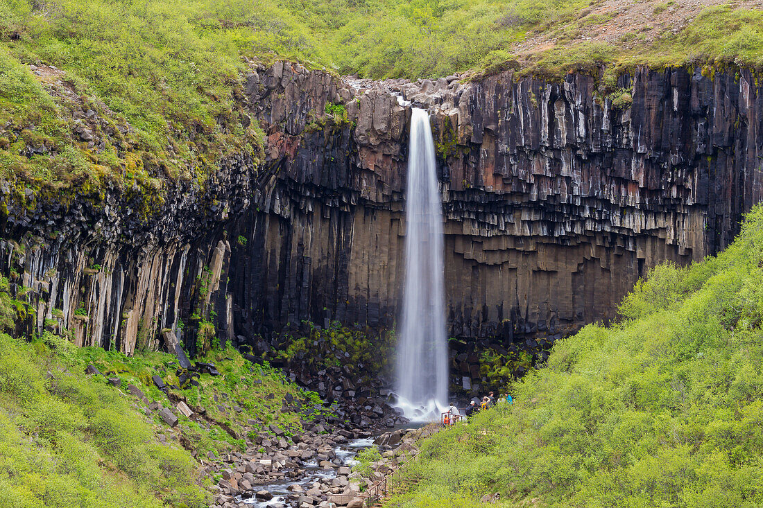 Svartifoss-Wasserfall, Skaftafell-Nationalpark, Island, Polarregionen
