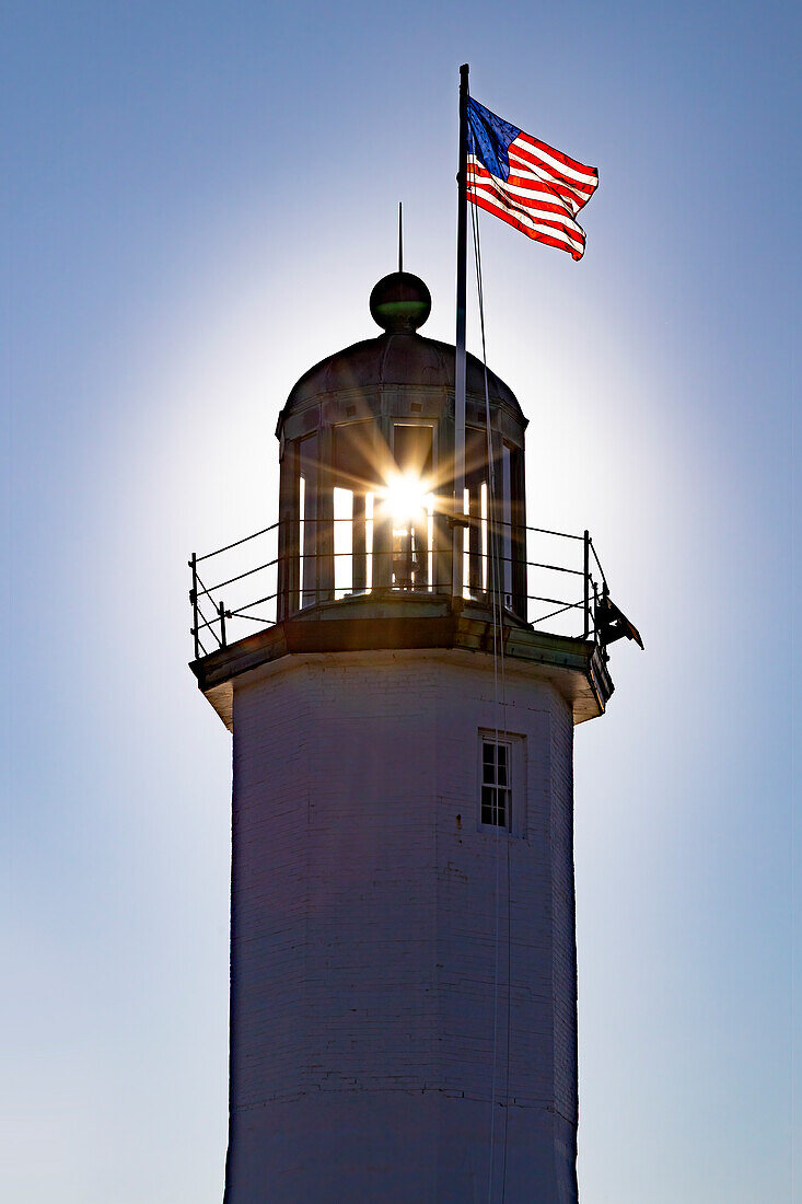 Scituate-Leuchtturm, Scituate, Massachusetts, Neuengland, Vereinigte Staaten von Amerika, Nordamerika
