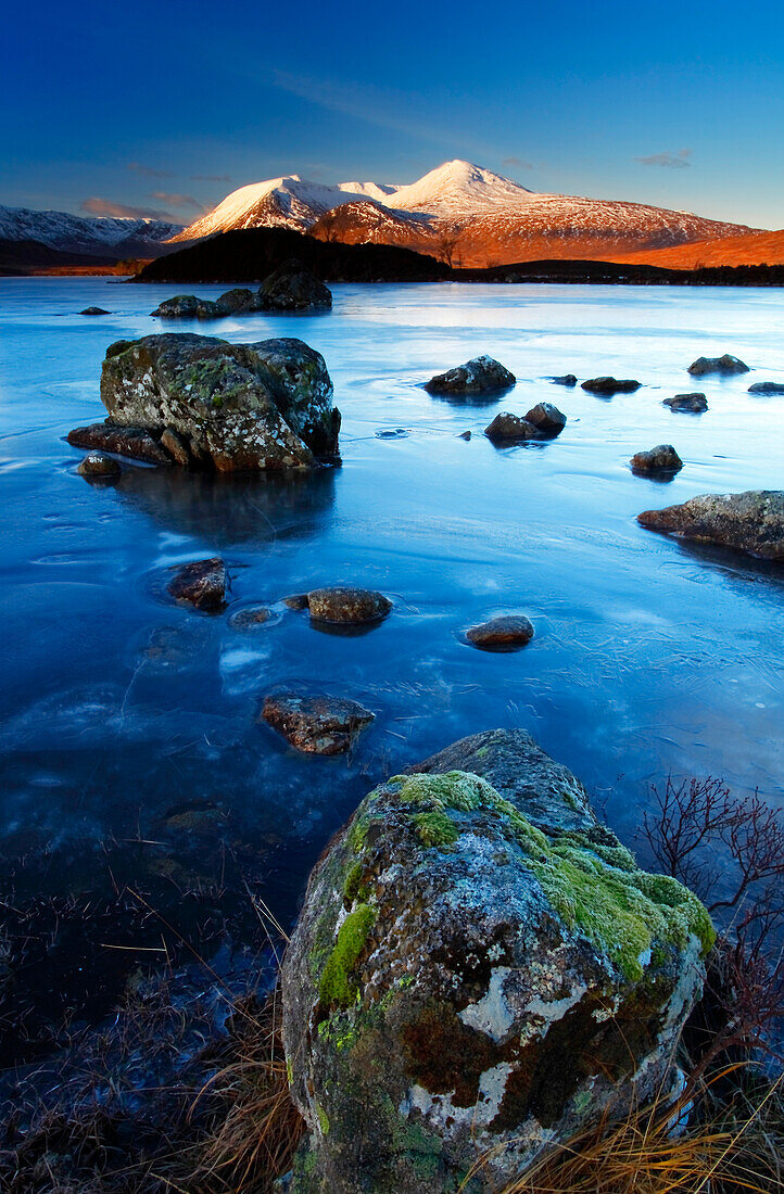 Loch Nah Achlaise, Rannoch Moor, Highlands, Scotland, United Kingdom, Europe